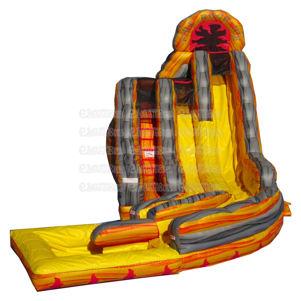 20 Fire Rock Ice Slide yellow with Pool